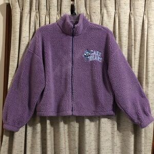 Grayson Threads Care Bears Purple Full Zip Jacket - Large